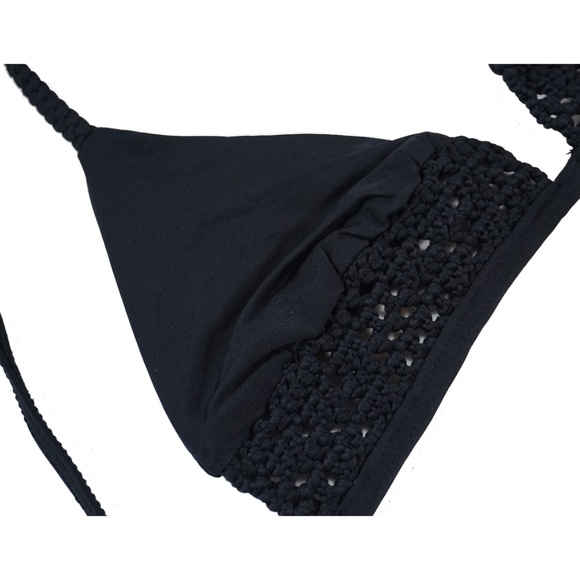 Frankie's Bikinis Brie Top in Black - Picture 3 of 3